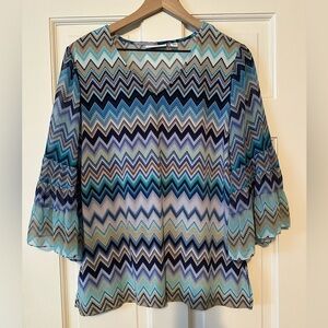 Susan Graver Striped Blouse